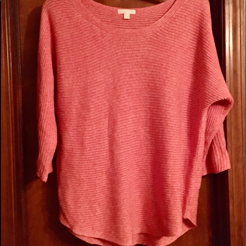New York & Company Summer Sweater Coral XXL